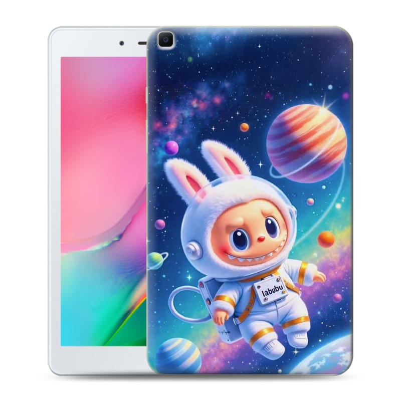 Силиконовый противоударный чехол на Samsung Galaxy Tab A 8.0 (2019) с принтом Labubu Лабубу Силиконовый противоударный чехол на Samsung Galaxy Tab A 8.0 (2019) с принтом Labubu Лабубу