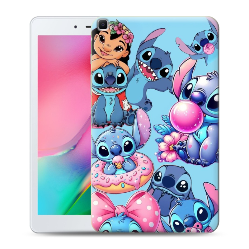 Силиконовый чехол на Samsung Galaxy Tab A 8.0 (2019) с принтом Лило и Стич Силиконовый чехол на Samsung Galaxy Tab A 8.0 (2019) с принтом Лило и Стич
