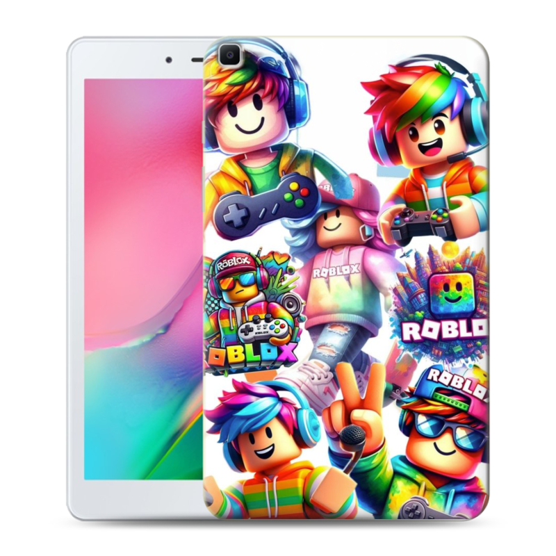 Силиконовый противоударный чехол на Samsung Galaxy Tab A 8.0 (2019) с принтом Roblox Роблокс Силиконовый противоударный чехол на Samsung Galaxy Tab A 8.0 (2019) с принтом Roblox Роблокс