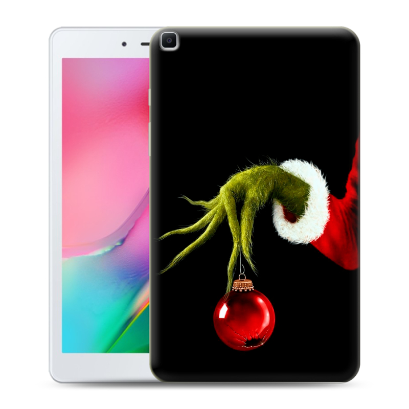 Силиконовый чехол на Samsung Galaxy Tab A 8.0 (2019) с принтом Новый год Гринч Силиконовый чехол на Samsung Galaxy Tab A 8.0 (2019) с принтом Новый год Гринч