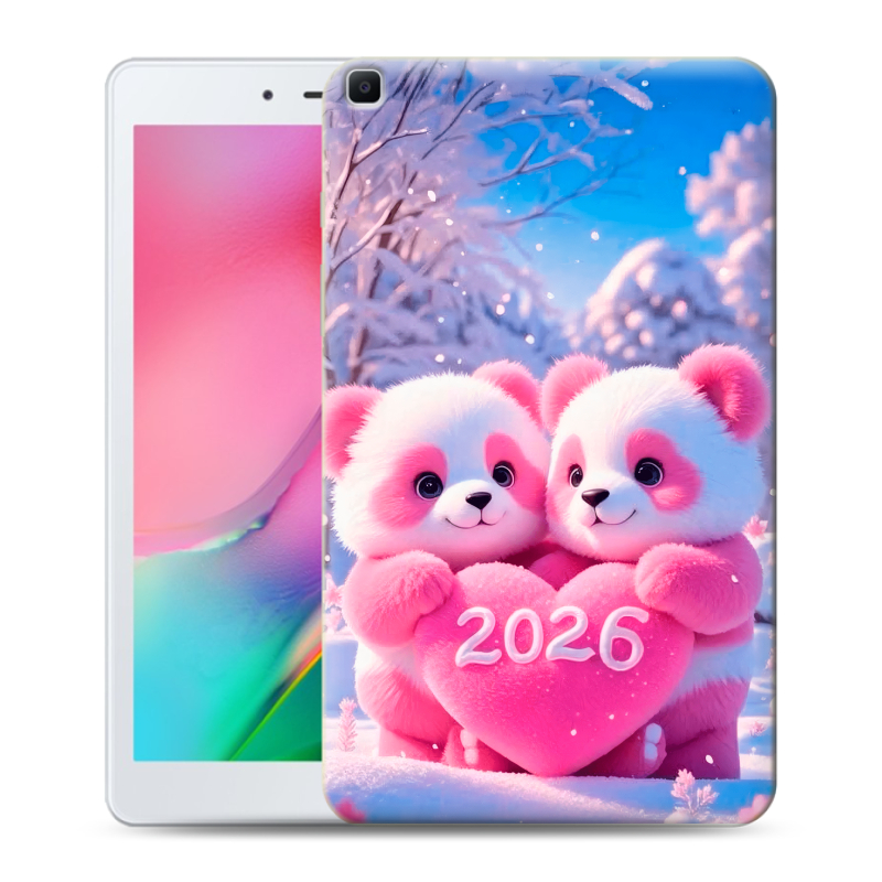 Силиконовый чехол на Samsung Galaxy Tab A 8.0 (2019) с принтом Новый год Силиконовый чехол на Samsung Galaxy Tab A 8.0 (2019) с принтом Новый год