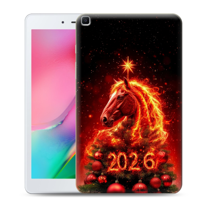 Силиконовый чехол на Samsung Galaxy Tab A 8.0 (2019) с принтом Новый год Силиконовый чехол на Samsung Galaxy Tab A 8.0 (2019) с принтом Новый год