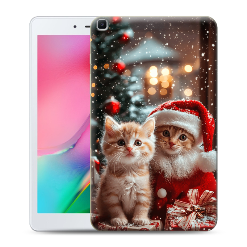 Силиконовый чехол на Samsung Galaxy Tab A 8.0 (2019) с принтом Новый год Силиконовый чехол на Samsung Galaxy Tab A 8.0 (2019) с принтом Новый год