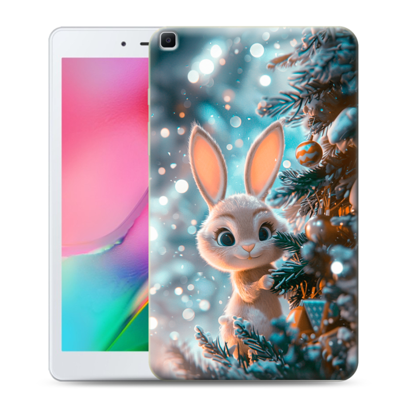 Силиконовый противоударный чехол на Samsung Galaxy Tab A 8.0 (2019) с принтом Новый год Силиконовый противоударный чехол на Samsung Galaxy Tab A 8.0 (2019) с принтом Новый год