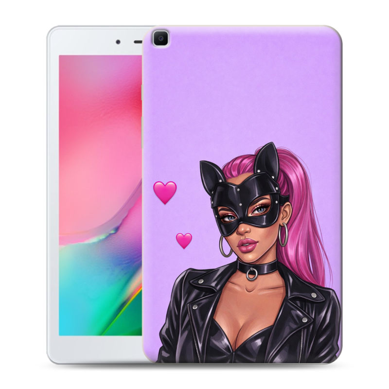 Силиконовый противоударный чехол на Samsung Galaxy Tab A 8.0 (2019) с принтом женский Силиконовый противоударный чехол на Samsung Galaxy Tab A 8.0 (2019) с принтом женский