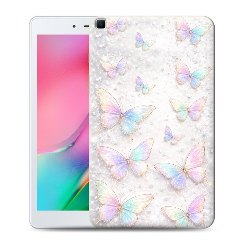 Силиконовый противоударный чехол на Samsung Galaxy Tab A 8.0 (2019) с принтом женский Силиконовый противоударный чехол на Samsung Galaxy Tab A 8.0 (2019) с принтом женский