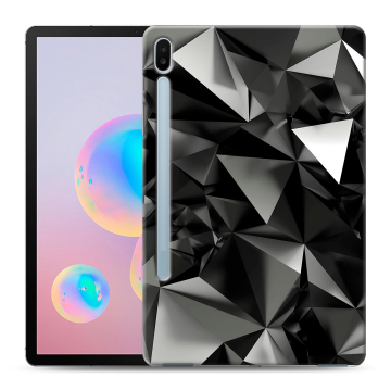 Силиконовый чехол на планшета Samsung Galaxy Tab S6 с принтом Черные кристаллы Силиконовый чехол на планшета Samsung Galaxy Tab S6 с принтом Черные кристаллы