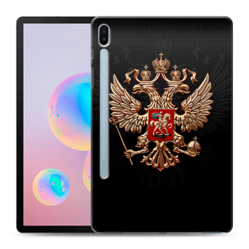 Силиконовый чехол на планшета Samsung Galaxy Tab S6 с принтом Герб России Силиконовый чехол на планшета Samsung Galaxy Tab S6 с принтом Герб России
