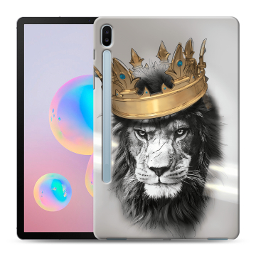 Силиконовый чехол на планшета Samsung Galaxy Tab S6 с принтом Лев с короной Силиконовый чехол на планшета Samsung Galaxy Tab S6 с принтом Лев с короной