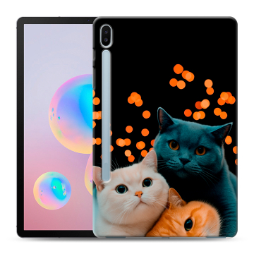Силиконовый чехол на планшета Samsung Galaxy Tab S6 с принтом Кошки Силиконовый чехол на планшета Samsung Galaxy Tab S6 с принтом Кошки