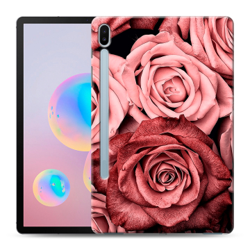 Силиконовый чехол на планшета Samsung Galaxy Tab S6 с принтом Цветы розы Силиконовый чехол на планшета Samsung Galaxy Tab S6 с принтом Цветы розы