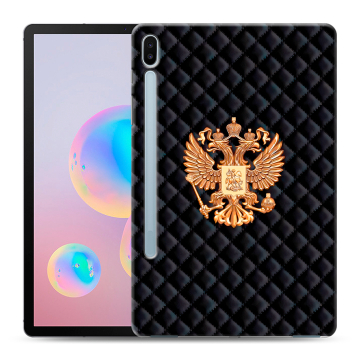 Силиконовый чехол на Samsung Galaxy Tab S6 с принтом Герб России принт Силиконовый чехол на Samsung Galaxy Tab S6 с принтом Герб России принт
