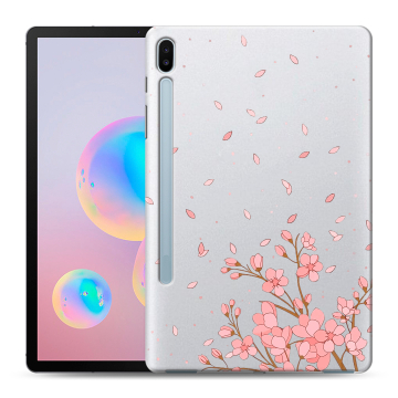 Силиконовый чехол на Samsung Galaxy Tab S6 с принтом Ветка сакуры