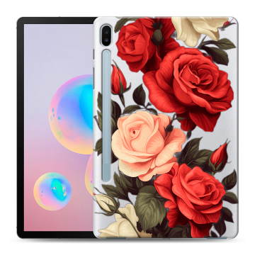 Силиконовый чехол на Samsung Galaxy Tab S6 с принтом Розы