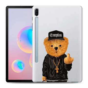 Силиконовый чехол на Samsung Galaxy Tab S6 с принтом Плюшевый медведь