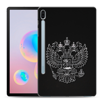 Силиконовый чехол на Samsung Galaxy Tab S6 с принтом Герб России Силиконовый чехол на Samsung Galaxy Tab S6 с принтом Герб России
