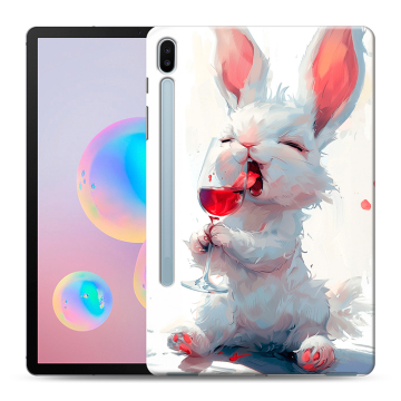 Силиконовый чехол на Samsung Galaxy Tab S6 с принтом кролик зайчик