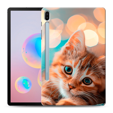 Силиконовый чехол на Samsung Galaxy Tab S6 с принтом котик