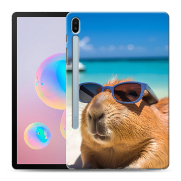 Силиконовый чехол на Samsung Galaxy Tab S6 с принтом Капибара Силиконовый чехол на Samsung Galaxy Tab S6 с принтом Капибара
