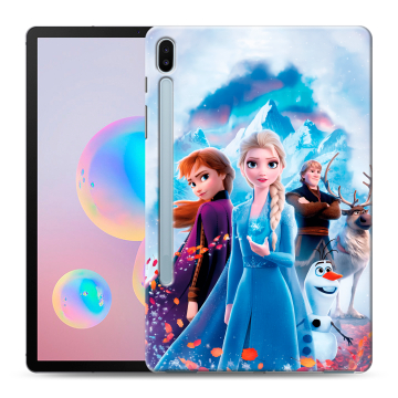 Силиконовый чехол на Samsung Galaxy Tab S6 с принтом Холодное сердце Frozen Силиконовый чехол на Samsung Galaxy Tab S6 с принтом Холодное сердце Frozen