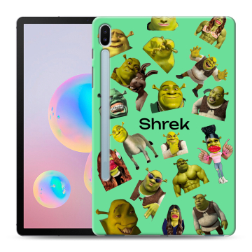Силиконовый чехол на Samsung Galaxy Tab S6 с принтом Шрек Shrek