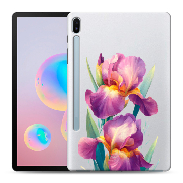 Силиконовый чехол на Samsung Galaxy Tab S6 с принтом Цветы орхидеи