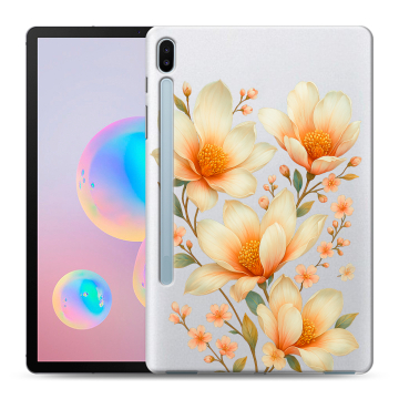 Силиконовый чехол на Samsung Galaxy Tab S6 с принтом Цветы