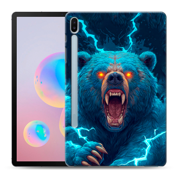 Силиконовый чехол на Samsung Galaxy Tab S6 с принтом Медведь