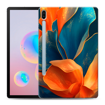 Силиконовый чехол на Samsung Galaxy Tab S6 с принтом Цветы