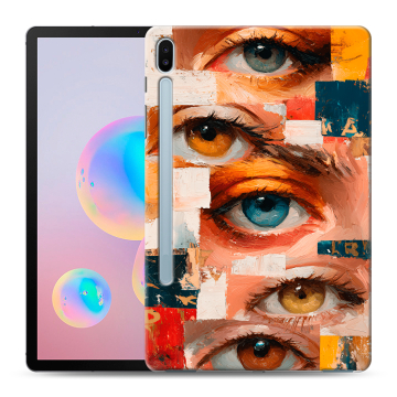 Силиконовый чехол на Samsung Galaxy Tab S6 с принтом Модный принт