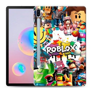 Силиконовый чехол на Samsung Galaxy Tab S6 с принтом Roblox Роблокс