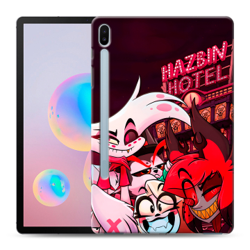 Силиконовый чехол на Samsung Galaxy Tab S6 с принтом Hazbin Hotel Отель Хазбин