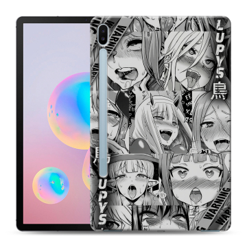 Силиконовый чехол на Samsung Galaxy Tab S6 с принтом Ahegao Ахегао Аниме