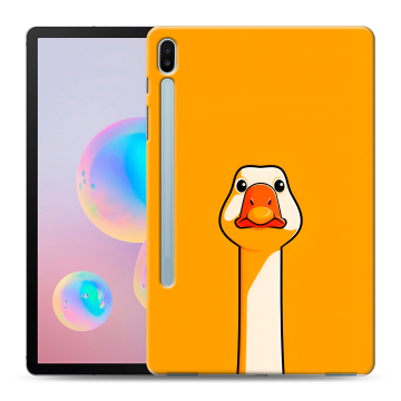 Силиконовый чехол на Samsung Galaxy Tab S6 с принтом Смешная утка