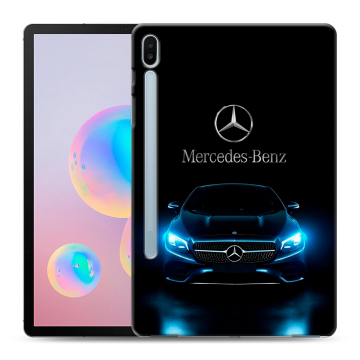 Силиконовый чехол на Samsung Galaxy Tab S6 с принтом Mercedes Мерседес Силиконовый чехол на Samsung Galaxy Tab S6 с принтом Mercedes Мерседес