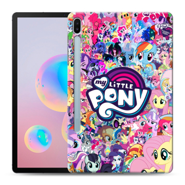 Силиконовый чехол на Samsung Galaxy Tab S6 с принтом My little pony Дружба чудо Силиконовый чехол на Samsung Galaxy Tab S6 с принтом My little pony Дружба чудо
