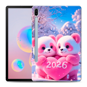 Силиконовый чехол на Samsung Galaxy Tab S6 с принтом Новый год