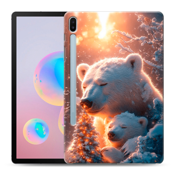 Силиконовый чехол на Samsung Galaxy Tab S6 с принтом Новый год