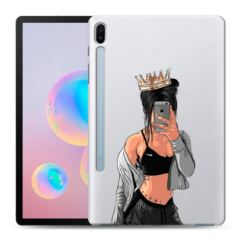 Силиконовый противоударный чехол на Samsung Galaxy Tab S6 с принтом Женские принты Силиконовый противоударный чехол на Samsung Galaxy Tab S6 с принтом Женские принты