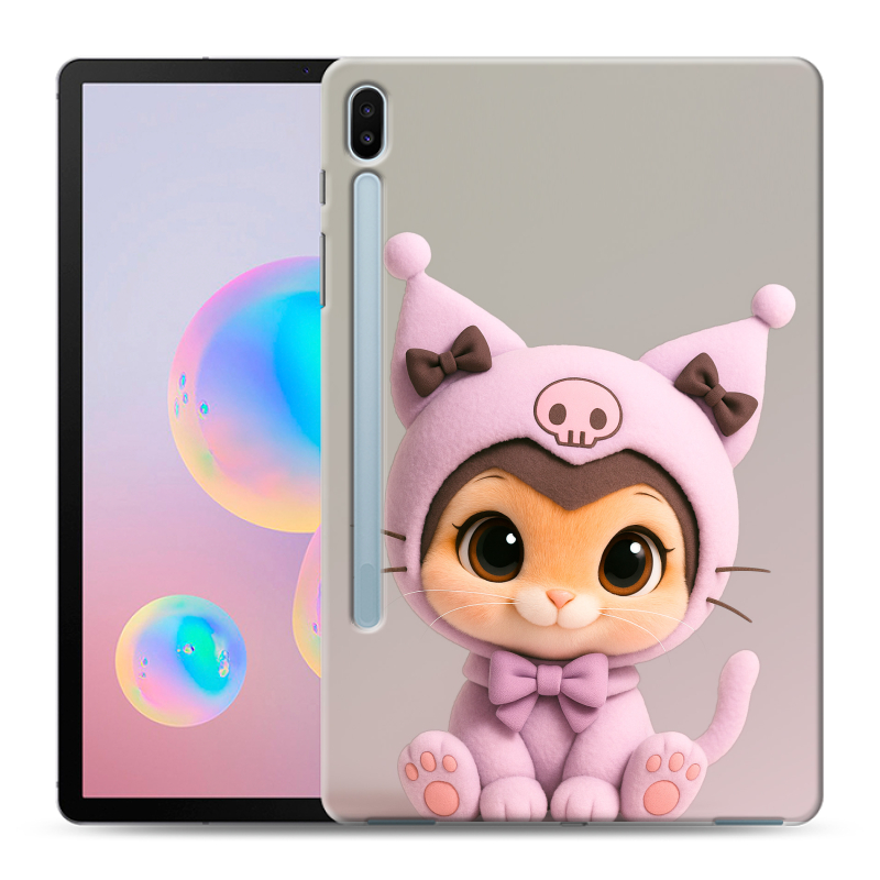 Силиконовый противоударный чехол на Samsung Galaxy Tab S6 с принтом Куроми Kuromi Силиконовый противоударный чехол на Samsung Galaxy Tab S6 с принтом Куроми Kuromi