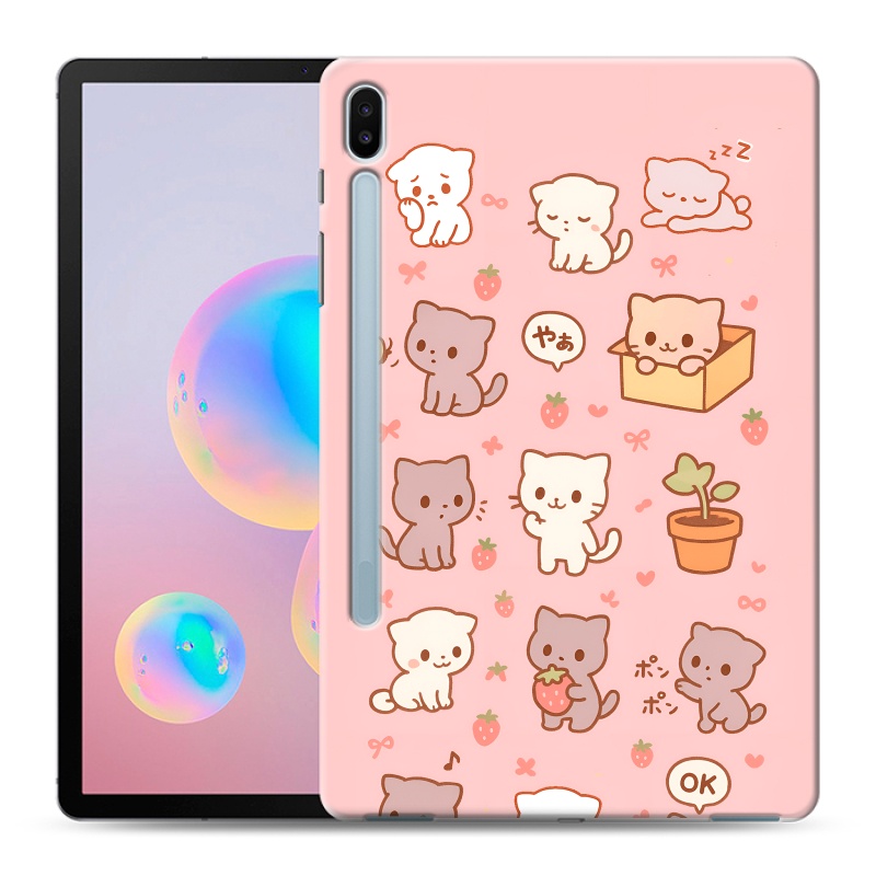 Силиконовый противоударный чехол на Samsung Galaxy Tab S6 с принтом Hello Kitty Хелоу Кити Силиконовый противоударный чехол на Samsung Galaxy Tab S6 с принтом Hello Kitty Хелоу Кити