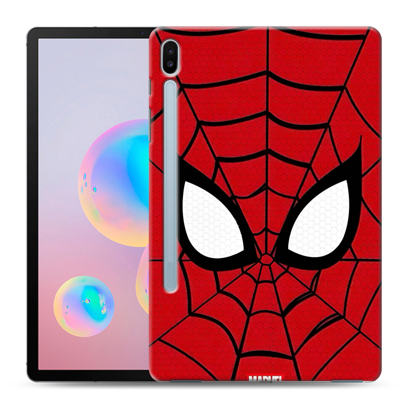Силиконовый противоударный чехол на Samsung Galaxy Tab S6 с принтом человек паук spiderman Силиконовый противоударный чехол на Samsung Galaxy Tab S6 с принтом человек паук spiderman