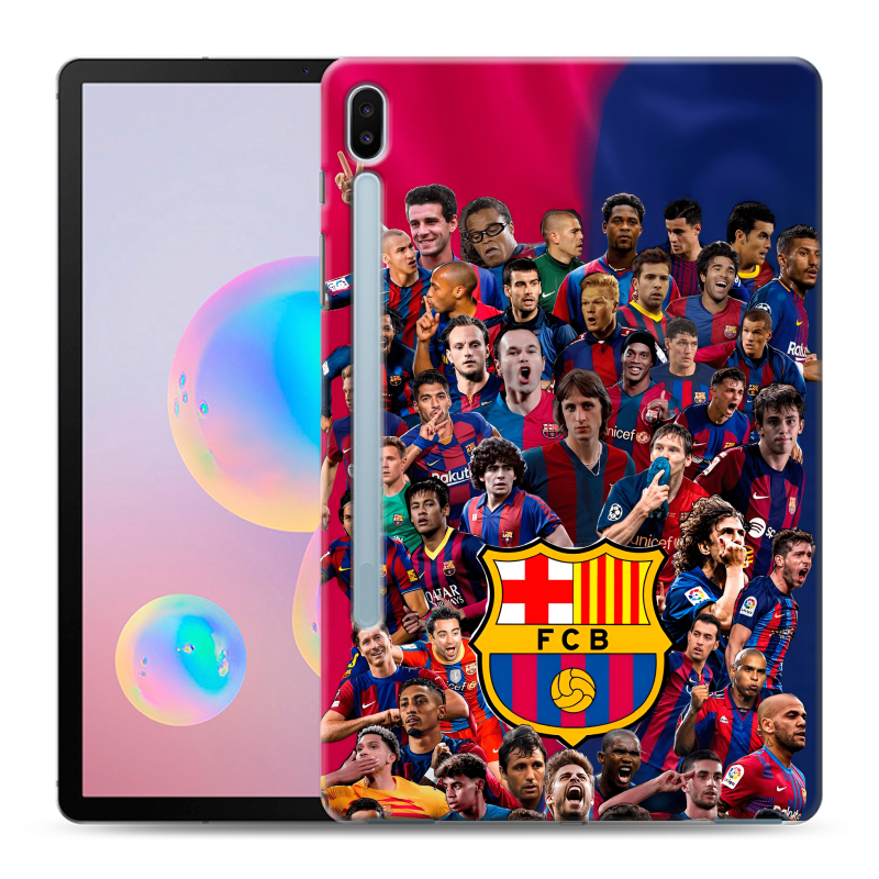 Силиконовый противоударный чехол на Samsung Galaxy Tab S6 с принтом Барселона Barcelona Силиконовый противоударный чехол на Samsung Galaxy Tab S6 с принтом Барселона Barcelona
