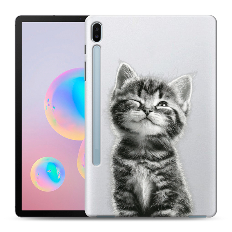 Силиконовый чехол на Samsung Galaxy Tab S6 с принтом Котенок Силиконовый чехол на Samsung Galaxy Tab S6 с принтом Котенок