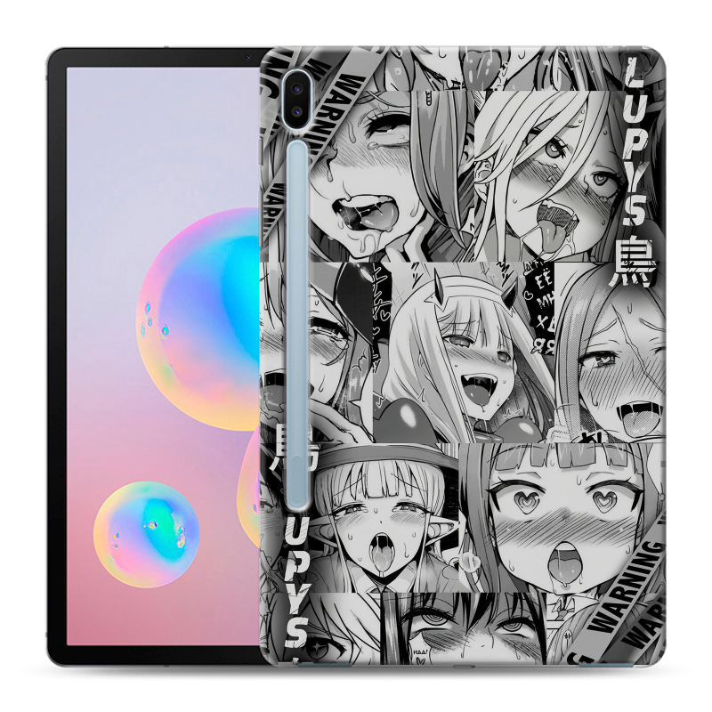 Силиконовый противоударный чехол на Samsung Galaxy Tab S6 с принтом Ahegao Ахегао Аниме Силиконовый противоударный чехол на Samsung Galaxy Tab S6 с принтом Ahegao Ахегао Аниме