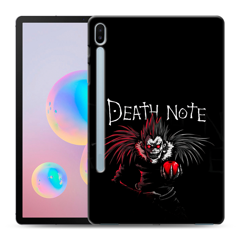 Силиконовый противоударный чехол на Samsung Galaxy Tab S6 с принтом Death note Тетрадь смерти Силиконовый противоударный чехол на Samsung Galaxy Tab S6 с принтом Death note Тетрадь смерти