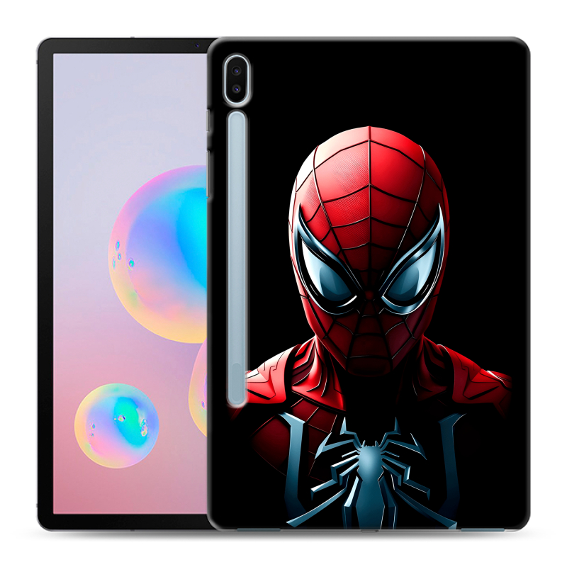 Силиконовый чехол на Samsung Galaxy Tab S6 с принтом Spiderman Человек паук Силиконовый чехол на Samsung Galaxy Tab S6 с принтом Spiderman Человек паук