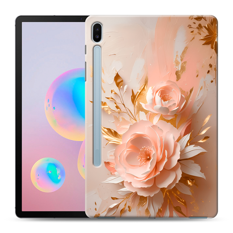 Силиконовый противоударный чехол на Samsung Galaxy Tab S6 с принтом женский Силиконовый противоударный чехол на Samsung Galaxy Tab S6 с принтом женский