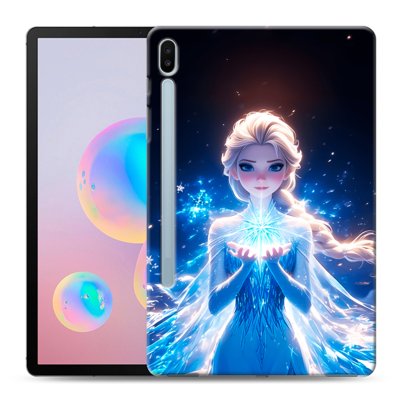 Силиконовый чехол на Samsung Galaxy Tab S6 с принтом Холодное сердце Frozen Силиконовый чехол на Samsung Galaxy Tab S6 с принтом Холодное сердце Frozen