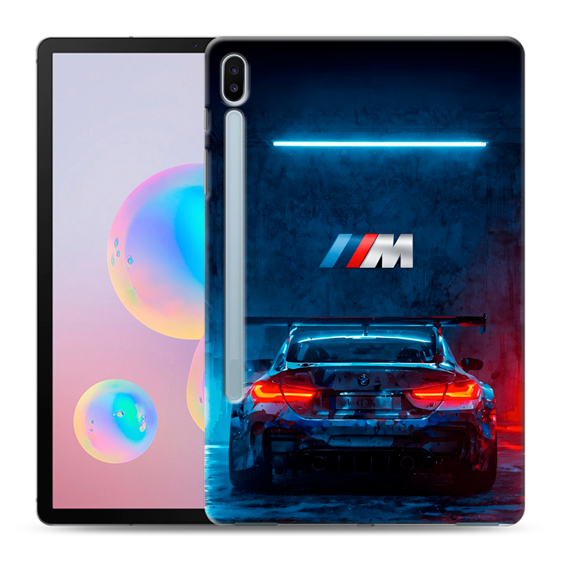 Силиконовый чехол на планшета Samsung Galaxy Tab S6 с принтом BMW БМВ Силиконовый чехол на планшета Samsung Galaxy Tab S6 с принтом BMW БМВ